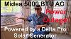 Midea 5 000 Btu Ac Powered By My Solar Generator Delta Pro During Power Outage