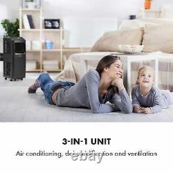 Mobile Air Conditioner Cooling Dehumidifier Home Office 7000 BTU A Remote Black