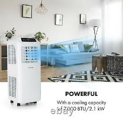Mobile Air Conditioner Cooling Dehumidifier Home Office 7000 BTU A Remote White
