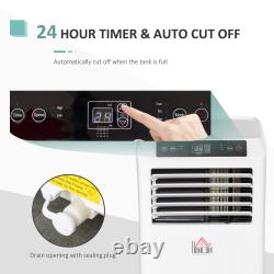 Mobile Air Conditioner Remote Control Cooling Dehumidifying Ventilating White