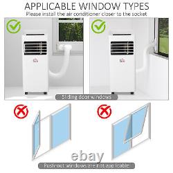 Mobile Air Conditioner White With Remote Control Cooling Dehumidifying Ventilating
