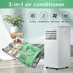Mobile air conditioner 9000 BTU/h dehumidifier Remote control APP 100m³