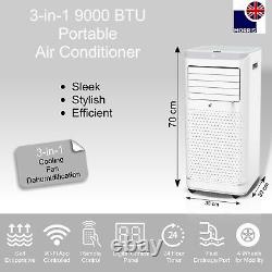Morris Portable Air Conditioner 9000BTU WIFI App 24 Hour Timer Fan R290 990w A