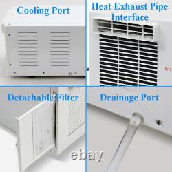 Portable 1100W Window Wall Air Conditioner Refrigerated Cooling Heating Remote