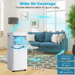 Portable 7000BTU Air Conditioner 3-in-1 Air Cooler with Sleep Mode Remote Control