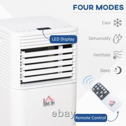 Portable Air Conditioner 4 Modes LED Display 24 Timer Home Office White