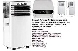 Portable Air Conditioner 4-in-1 Air Cooling Fan Dehumidifier AC Unit 7000BTU