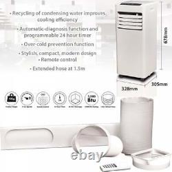 Portable Air Conditioner 5000BTU Class A Efficiency with Remote Control
