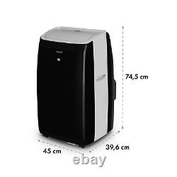 Portable Air Conditioner Dehumidifier Cooler Fan 460 m³/h 12.000 BTU LED Black