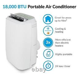 Portable Air Conditioner, Dehumidifier, Heater and Fan 18000 BTU with Heat Pump