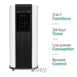 Portable Air Conditioner, Dehumidifier and Fan Slimline 10000 BTU with Remote Co
