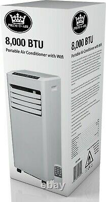 Prem-I-Air 8,000 BTU Portable Local Air Conditioner With Wifi Control / Remote