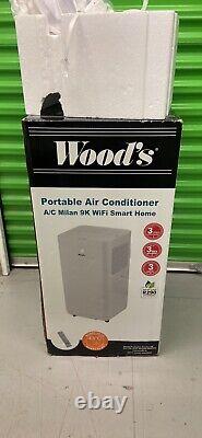 Wood's Milan 9K BTU Portable Air Conditioner with Remote Control And Wifi