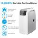 14000btu Portable Air Conditioner Mobile Air Conditioning Unit Avec Pompe À Chaleur