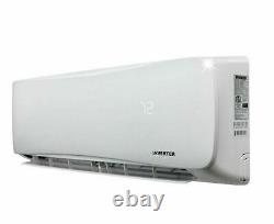 17 Seer 24000 Btu Ductless Air Conditioner Heat Pump Mini Split, Cassette Wifi