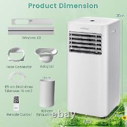 4-en-1 9000btu Climatiseur Portatif Refroidisseur D'air Ventilateur Déshumidificateur Led Touch