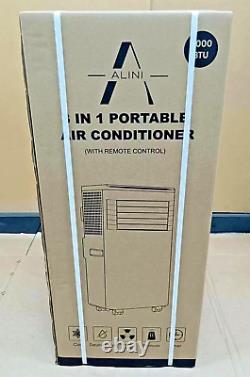 ALINI Climatiseur Portable 3 en 1 9000BTU Minuterie 24 heures Ventilateur Déshumidificateur Télécommande W5