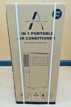 ALINI Climatiseur Portable 3 en 1 9000BTU avec Minuterie 24h, Ventilateur, Déshumidificateur et Télécommande.