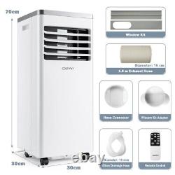 Climatiseur 7000BTU 3-en-1 Ventilateur de refroidissement d'air Déshumidificateur avec télécommande