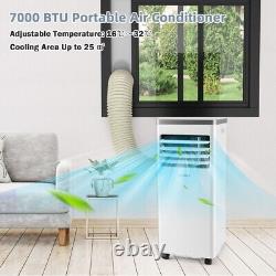 Climatiseur 7000BTU 3-en-1 Ventilateur de refroidissement d'air Déshumidificateur avec télécommande