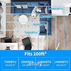 Climatiseur 7000 BTU 3-en-1 Ventilateur de refroidissement d'air Déshumidificateur Télécommande Wifi