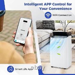 Climatiseur Portable Costway 12000BTU 5-en-1 avec WiFi Intelligent pour la Maison