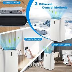 Climatiseur portable 12000BTU 4-en-1 - refroidisseur d'air, chauffage, ventilateur et déshumidificateur