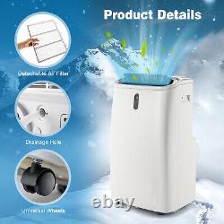 Climatiseur portable 4 en 1 12000BTU Refroidisseur d'air Chauffage Ventilateur et Déshumidificateur