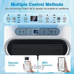 Climatiseur portable 4-en-1 12000 BTU avec contrôle WiFi et application