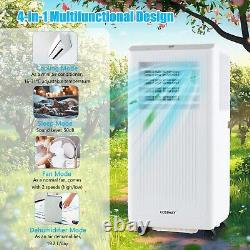 Climatiseur portable 4-en-1 7000 BTU avec fonctions de refroidissement, ventilateur et déshumidificateur