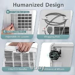 Climatiseur portable 4-en-1 de 9000BTU, refroidisseur d'air, ventilateur, déshumidificateur et unité de climatisation