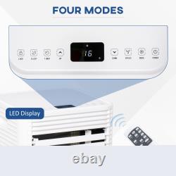 Climatiseur portable 4 modes affichage LED 24 minuterie Maison Bureau Blanc