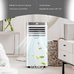 Climatiseur portable 9000 BTU 3-en-1 Ventilateur rafraîchisseur d'air Déshumidificateur Mode sommeil