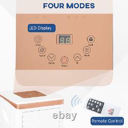 Climatiseur portable HOMCOM 10000 BTU 4 modes Affichage LED Minuterie Maison Bureau
