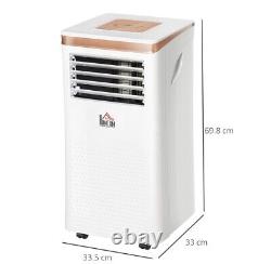 Climatiseur portable HOMCOM 10000 BTU pour refroidir, déshumidifier et ventilateur, télécommande.