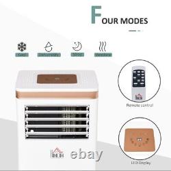 Climatiseur portable HOMCOM 10000 BTU pour refroidir, déshumidifier et ventilateur, télécommande.