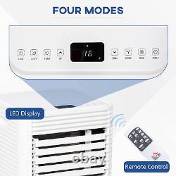 Climatiseur portable HOMCOM 9000 BTU avec 4 modes, affichage LED, minuterie pour la maison ou le bureau