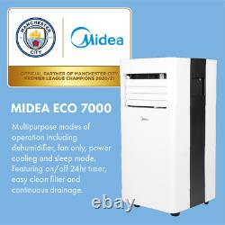 Climatiseur portable blanc Midea Comfee 7000 BTU MPPH-07E