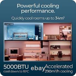 Climatiseur portable pour la maison Avalla S-80 5-en-1 Refroidissement 1500W, Déshumidificateur