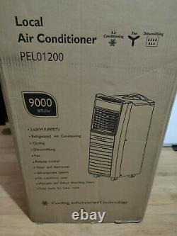 Conditionneur D'air Portatif Pro-elec, Déshumidifère Et Ventilateur 9000 Btu