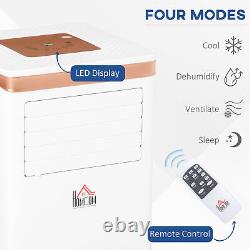 Homcom 10000 Btu Climatiseur Portable 4 Modes Affichage Led Minuterie À Domicile