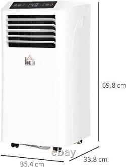 Homcom Mobile Climatiseur Refroidissement Déshumidifiant Ventilateur Blanc 9000btu