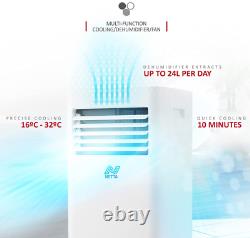 Netta 10000 Btu Climatiseur Portable, Déshumidificateur, Affichage Led, Wifi 1114w