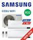 Samsung Climat Double Split Onduleur Cebu Wifi 9000+9000 Btu R32