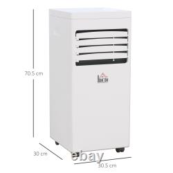 Télécommande de climatiseur mobile pour refroidissement, déshumidification et ventilation, blanc.