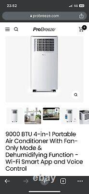 Translate this title in French: Climatiseur portable Pro Breeze 4 en 1 9000 btu