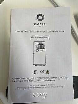 Unité De Climatisation Portable Ometa 7000 Btu