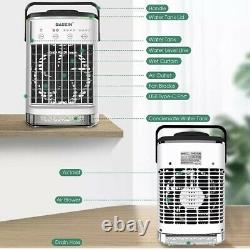Ventilateur De Refroidissement D'air Portable, Basein 4 En 1 Refroidisseur Mobile Et Humidificateur Ac Uk