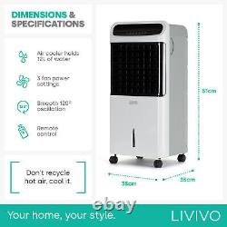Ventilateur de refroidissement d'air portable avec télécommande et unité de climatisation à refroidissement par glace.
